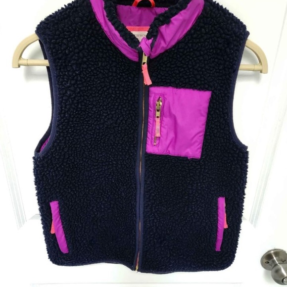 J. Crew Crewcuts Girls Sherpa Vest, Size 12 - Picture 1 of 4